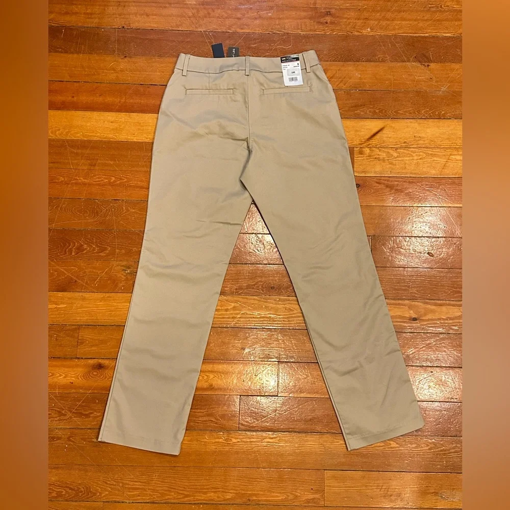 Lee straight leg beige khaki, tan, wrinkle free mid rise trousers NWT - Picture 4 of 8
